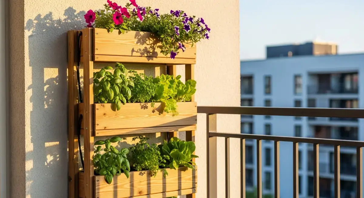 Ein vertikales beet für balkon oder terrasse selber bauen